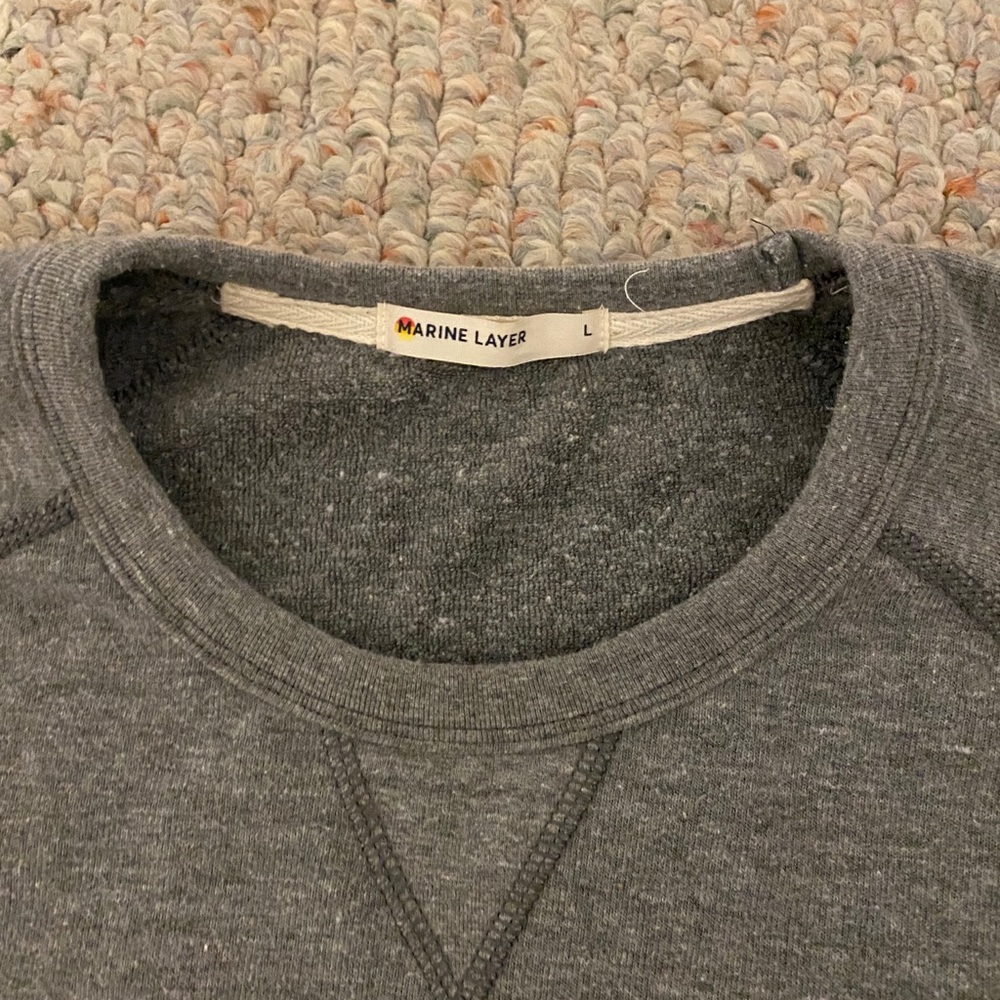 Marine Layer Short Sleeve Sweatshirt sz L